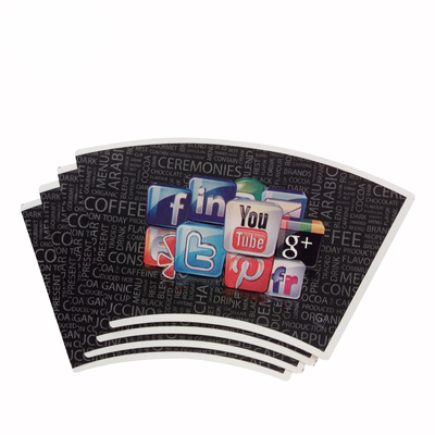 Eco Friendly 100% Biodegradable Paper Cup Fan Compostable Paper Cup Raw Material Tea Woven Bag Customized Beverage Guangdong