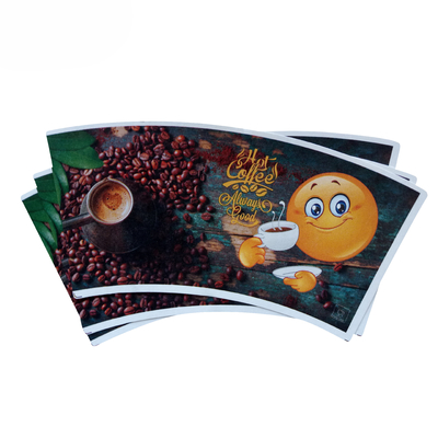 Eco Friendly 100% Biodegradable Paper Cup Fan Compostable Paper Cup Raw Material Tea Woven Bag Customized Beverage Guangdong