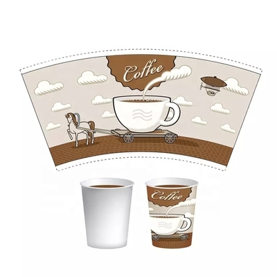 Eco Friendly 100% Biodegradable Paper Cup Fan Compostable Paper Cup Raw Material Tea Woven Bag Customized Beverage Guangdong