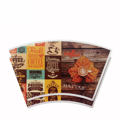 Food Grade PE Paper Cup Fan Bamboo Pulp Raw Paper 260gsm