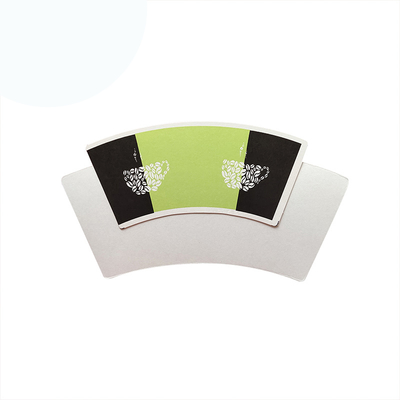 Food Grade PE Paper Cup Fan Bamboo Pulp Raw Paper 260gsm
