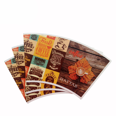 Factory Paper Cups Raw Material for Making Paper Cup Pe Coated Printed Paper Cup Fan