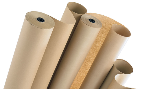 Wholesale ECO Friendly Paper in Roll PE Coated  Kraft Cardboard for Kraft Paper Bag