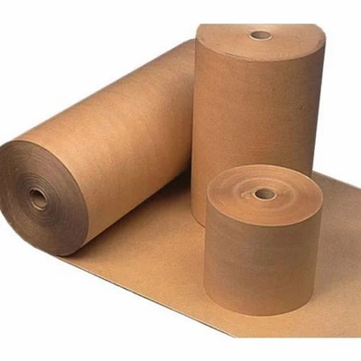 Fully Recyclable Paper Roll Brown Kraft Custom Gift Wrap Value Wrap Jumbo Roll for Crafts PE Free Customized Beverage Food Grade
