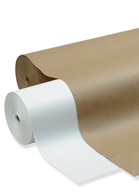 Fully Recyclable Paper Roll Brown Kraft Custom Gift Wrap Value Wrap Jumbo Roll for Crafts PE Free Customized Beverage Food Grade