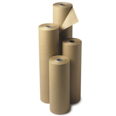 Virgin Pulp Bamboo Kraft Paper  40-300 Gsm  PE Free Customized Kraft Paper Roll for Wrapping Packaging