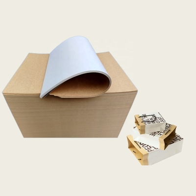 One Side White and One Side Brown Coated Kraft Paper in Roll or in Sheet 190/200/215/230/280/300/335gsm